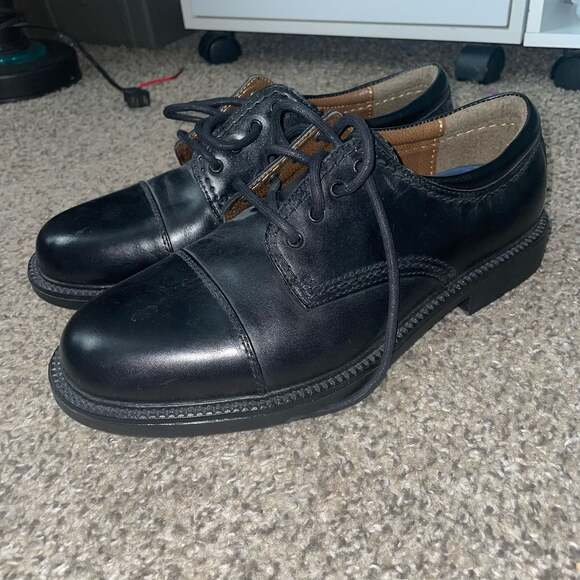 Dockers Men's Gordon Leather Cap Toe Oxford Dress Shoes Black - Picture 4 of 7